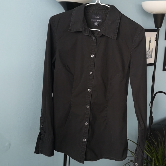 Tommy Hilfiger Black Dress Shirt - Picture 1 of 5